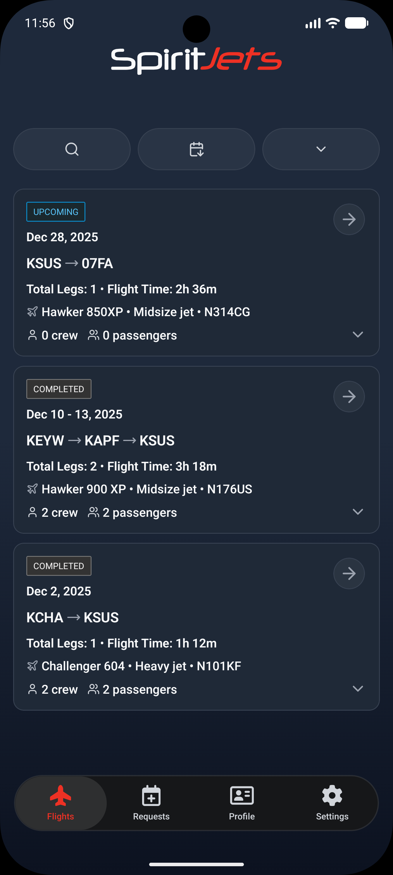 SpiritJets Android screenshot